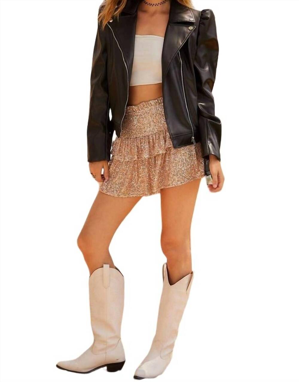 NEW MAINSTRIP buckle leather biker moto jacket in black